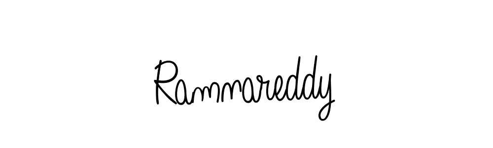 The best way (Angelique-Rose-font-FFP) to make a short signature is to pick only two or three words in your name. The name Ramnareddy include a total of six letters. For converting this name. Ramnareddy signature style 5 images and pictures png