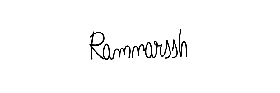 Design your own signature with our free online signature maker. With this signature software, you can create a handwritten (Angelique-Rose-font-FFP) signature for name Ramnarssh. Ramnarssh signature style 5 images and pictures png