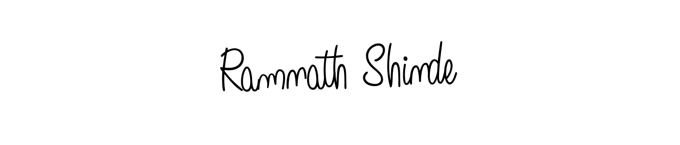 Use a signature maker to create a handwritten signature online. With this signature software, you can design (Angelique-Rose-font-FFP) your own signature for name Ramnath Shinde. Ramnath Shinde signature style 5 images and pictures png