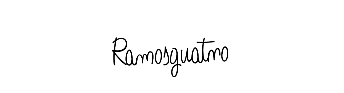 Ramosguatno stylish signature style. Best Handwritten Sign (Angelique-Rose-font-FFP) for my name. Handwritten Signature Collection Ideas for my name Ramosguatno. Ramosguatno signature style 5 images and pictures png