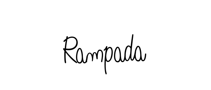 Make a beautiful signature design for name Rampada. With this signature (Angelique-Rose-font-FFP) style, you can create a handwritten signature for free. Rampada signature style 5 images and pictures png