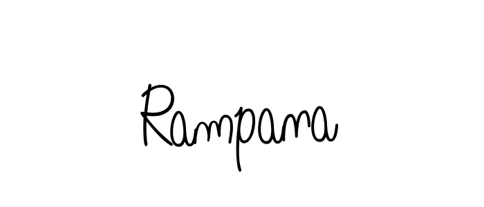 How to make Rampana name signature. Use Angelique-Rose-font-FFP style for creating short signs online. This is the latest handwritten sign. Rampana signature style 5 images and pictures png