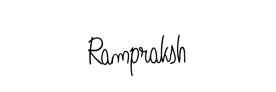 Design your own signature with our free online signature maker. With this signature software, you can create a handwritten (Angelique-Rose-font-FFP) signature for name Rampraksh. Rampraksh signature style 5 images and pictures png