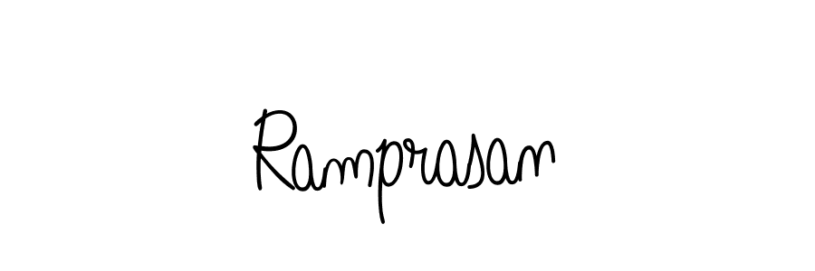 The best way (Angelique-Rose-font-FFP) to make a short signature is to pick only two or three words in your name. The name Ramprasan include a total of six letters. For converting this name. Ramprasan signature style 5 images and pictures png