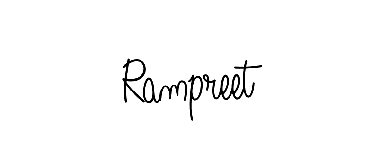 Rampreet stylish signature style. Best Handwritten Sign (Angelique-Rose-font-FFP) for my name. Handwritten Signature Collection Ideas for my name Rampreet. Rampreet signature style 5 images and pictures png