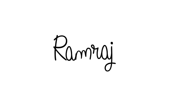 Use a signature maker to create a handwritten signature online. With this signature software, you can design (Angelique-Rose-font-FFP) your own signature for name Ramraj. Ramraj signature style 5 images and pictures png