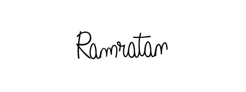 How to make Ramratan name signature. Use Angelique-Rose-font-FFP style for creating short signs online. This is the latest handwritten sign. Ramratan signature style 5 images and pictures png