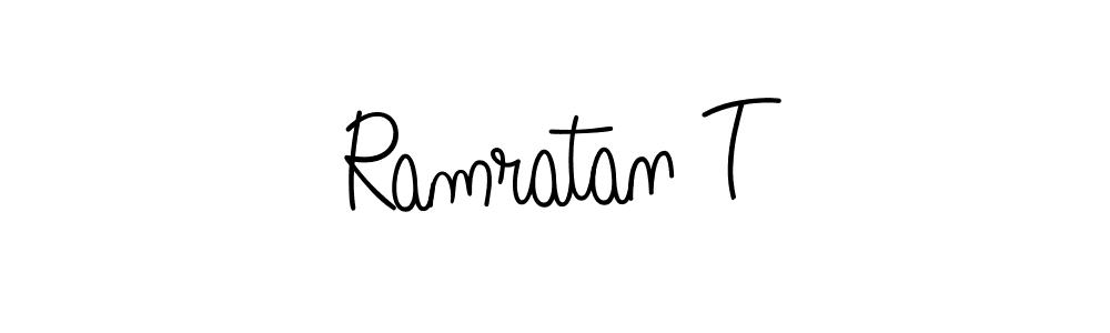 It looks lik you need a new signature style for name Ramratan T. Design unique handwritten (Angelique-Rose-font-FFP) signature with our free signature maker in just a few clicks. Ramratan T signature style 5 images and pictures png