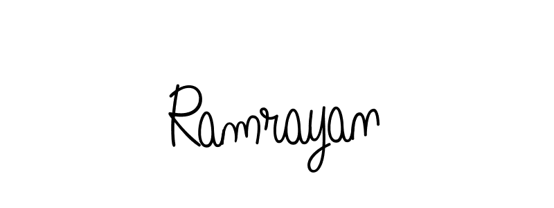 The best way (Angelique-Rose-font-FFP) to make a short signature is to pick only two or three words in your name. The name Ramrayan include a total of six letters. For converting this name. Ramrayan signature style 5 images and pictures png