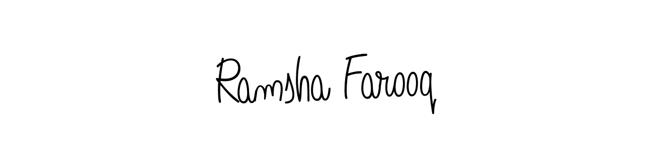 Check out images of Autograph of Ramsha Farooq name. Actor Ramsha Farooq Signature Style. Angelique-Rose-font-FFP is a professional sign style online. Ramsha Farooq signature style 5 images and pictures png