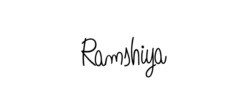 Make a beautiful signature design for name Ramshiya. With this signature (Angelique-Rose-font-FFP) style, you can create a handwritten signature for free. Ramshiya signature style 5 images and pictures png