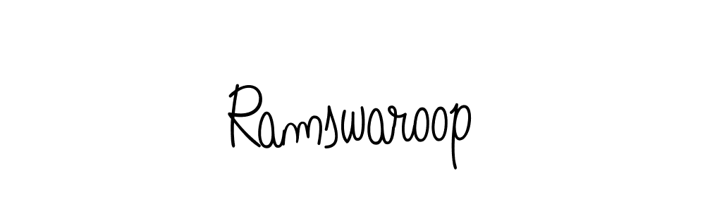 Check out images of Autograph of Ramswaroop name. Actor Ramswaroop Signature Style. Angelique-Rose-font-FFP is a professional sign style online. Ramswaroop signature style 5 images and pictures png