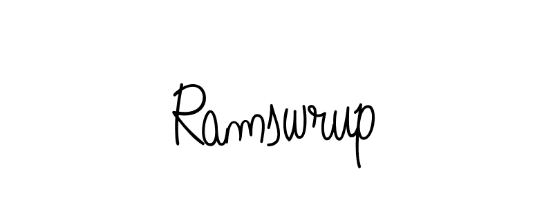 How to make Ramswrup signature? Angelique-Rose-font-FFP is a professional autograph style. Create handwritten signature for Ramswrup name. Ramswrup signature style 5 images and pictures png