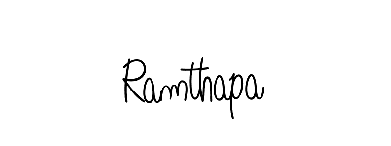 The best way (Angelique-Rose-font-FFP) to make a short signature is to pick only two or three words in your name. The name Ramthapa include a total of six letters. For converting this name. Ramthapa signature style 5 images and pictures png