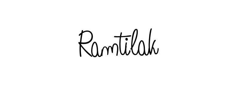 Ramtilak stylish signature style. Best Handwritten Sign (Angelique-Rose-font-FFP) for my name. Handwritten Signature Collection Ideas for my name Ramtilak. Ramtilak signature style 5 images and pictures png