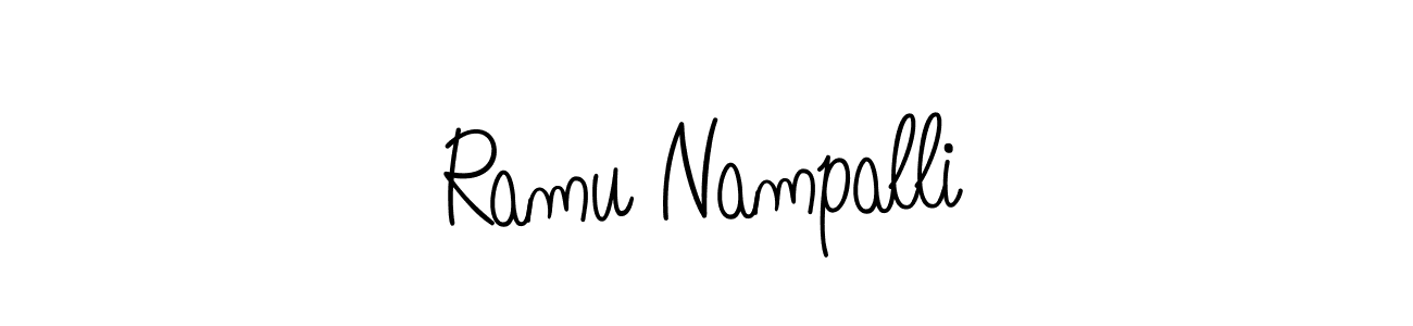 Similarly Angelique-Rose-font-FFP is the best handwritten signature design. Signature creator online .You can use it as an online autograph creator for name Ramu Nampalli. Ramu Nampalli signature style 5 images and pictures png