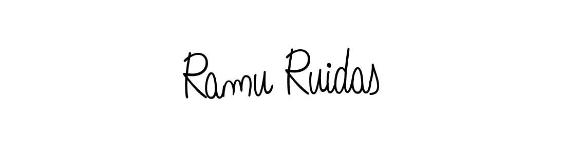 Also we have Ramu Ruidas name is the best signature style. Create professional handwritten signature collection using Angelique-Rose-font-FFP autograph style. Ramu Ruidas signature style 5 images and pictures png