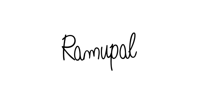 Ramupal stylish signature style. Best Handwritten Sign (Angelique-Rose-font-FFP) for my name. Handwritten Signature Collection Ideas for my name Ramupal. Ramupal signature style 5 images and pictures png