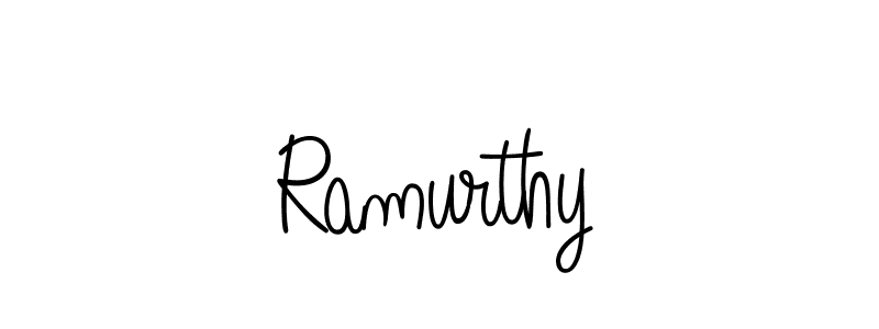 Ramurthy stylish signature style. Best Handwritten Sign (Angelique-Rose-font-FFP) for my name. Handwritten Signature Collection Ideas for my name Ramurthy. Ramurthy signature style 5 images and pictures png