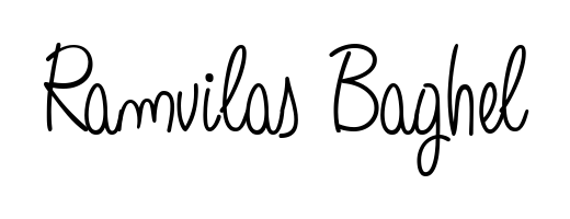 Create an unforgettable impression when signing with Ramvilas Baghel name styled in Angelique-Rose-font-FFP typography. 100% free online generator. Ramvilas Baghel signature style 5 images and pictures png