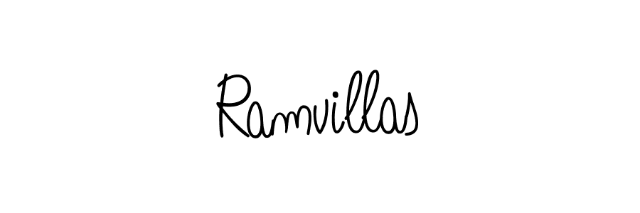 Once you've used our free online signature maker to create your best signature Angelique-Rose-font-FFP style, it's time to enjoy all of the benefits that Ramvillas name signing documents. Ramvillas signature style 5 images and pictures png