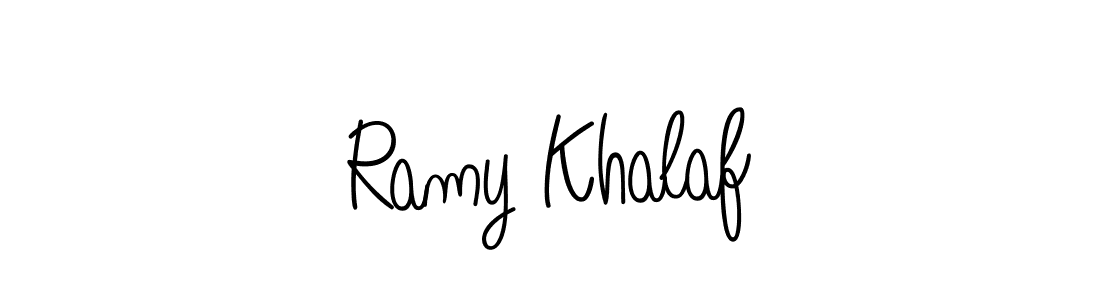 Best and Professional Signature Style for Ramy Khalaf. Angelique-Rose-font-FFP Best Signature Style Collection. Ramy Khalaf signature style 5 images and pictures png