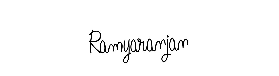 How to make Ramyaranjan name signature. Use Angelique-Rose-font-FFP style for creating short signs online. This is the latest handwritten sign. Ramyaranjan signature style 5 images and pictures png