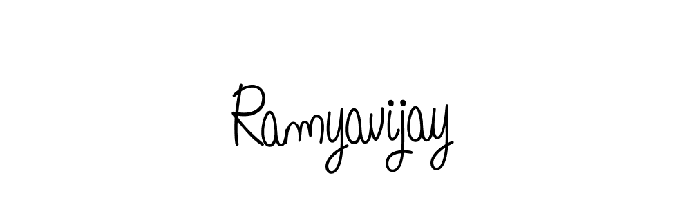 How to Draw Ramyavijay signature style? Angelique-Rose-font-FFP is a latest design signature styles for name Ramyavijay. Ramyavijay signature style 5 images and pictures png