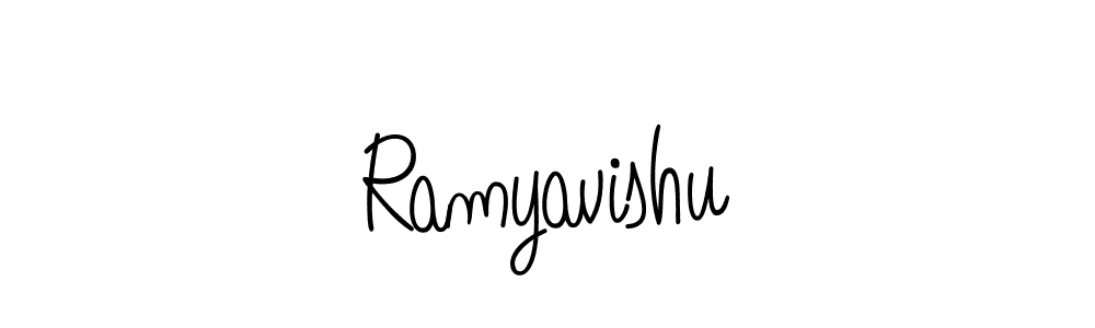 Similarly Angelique-Rose-font-FFP is the best handwritten signature design. Signature creator online .You can use it as an online autograph creator for name Ramyavishu. Ramyavishu signature style 5 images and pictures png
