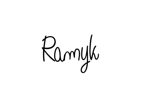 Make a beautiful signature design for name Ramyk. Use this online signature maker to create a handwritten signature for free. Ramyk signature style 5 images and pictures png