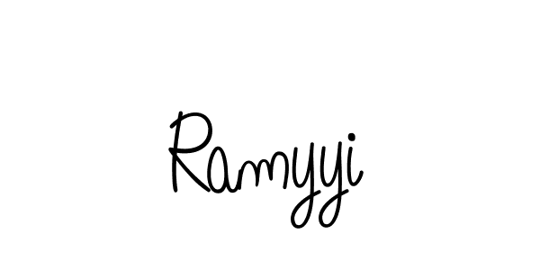 Design your own signature with our free online signature maker. With this signature software, you can create a handwritten (Angelique-Rose-font-FFP) signature for name Ramyyi. Ramyyi signature style 5 images and pictures png