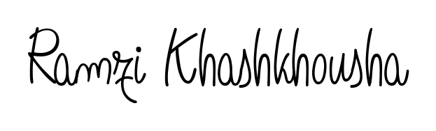 Upgrade your professional image with Ramzi Khashkhousha signature created with Angelique-Rose-font-FFP font. Fast, free, and watermark-free download. Ramzi Khashkhousha signature style 5 images and pictures png