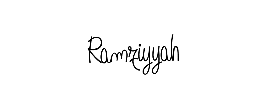 How to make Ramziyyah signature? Angelique-Rose-font-FFP is a professional autograph style. Create handwritten signature for Ramziyyah name. Ramziyyah signature style 5 images and pictures png