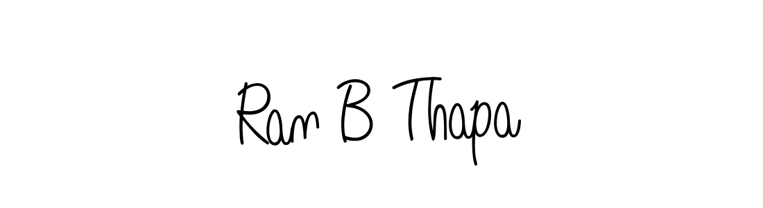 How to make Ran B Thapa signature? Angelique-Rose-font-FFP is a professional autograph style. Create handwritten signature for Ran B Thapa name. Ran B Thapa signature style 5 images and pictures png