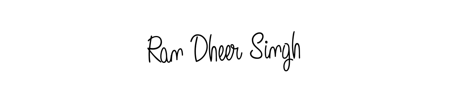 Use a signature maker to create a handwritten signature online. With this signature software, you can design (Angelique-Rose-font-FFP) your own signature for name Ran Dheer Singh. Ran Dheer Singh signature style 5 images and pictures png