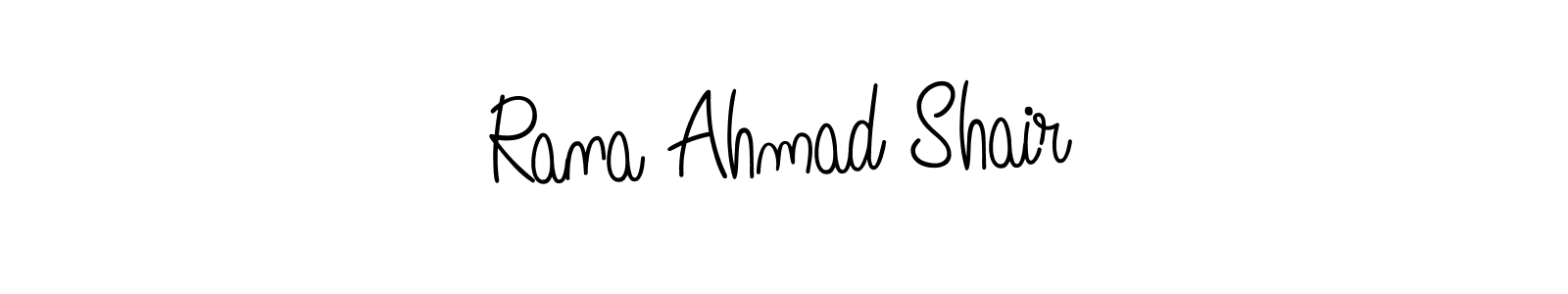 Rana Ahmad Shair stylish signature style. Best Handwritten Sign (Angelique-Rose-font-FFP) for my name. Handwritten Signature Collection Ideas for my name Rana Ahmad Shair. Rana Ahmad Shair signature style 5 images and pictures png