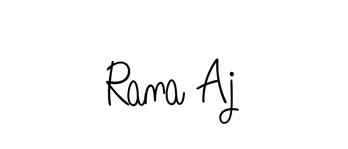 Make a beautiful signature design for name Rana Aj. With this signature (Angelique-Rose-font-FFP) style, you can create a handwritten signature for free. Rana Aj signature style 5 images and pictures png