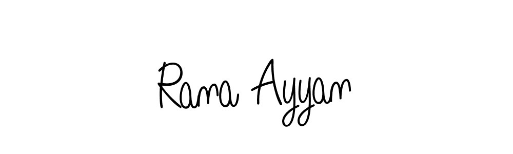 Also we have Rana Ayyan name is the best signature style. Create professional handwritten signature collection using Angelique-Rose-font-FFP autograph style. Rana Ayyan signature style 5 images and pictures png