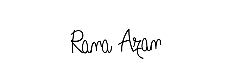 The best way (Angelique-Rose-font-FFP) to make a short signature is to pick only two or three words in your name. The name Rana Azan include a total of six letters. For converting this name. Rana Azan signature style 5 images and pictures png