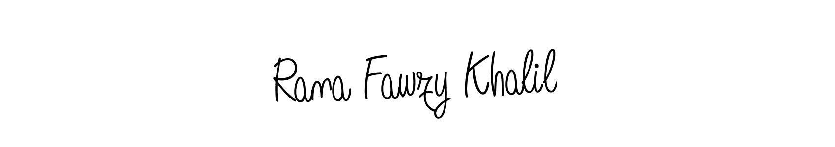 This is the best signature style for the Rana Fawzy Khalil name. Also you like these signature font (Angelique-Rose-font-FFP). Mix name signature. Rana Fawzy Khalil signature style 5 images and pictures png