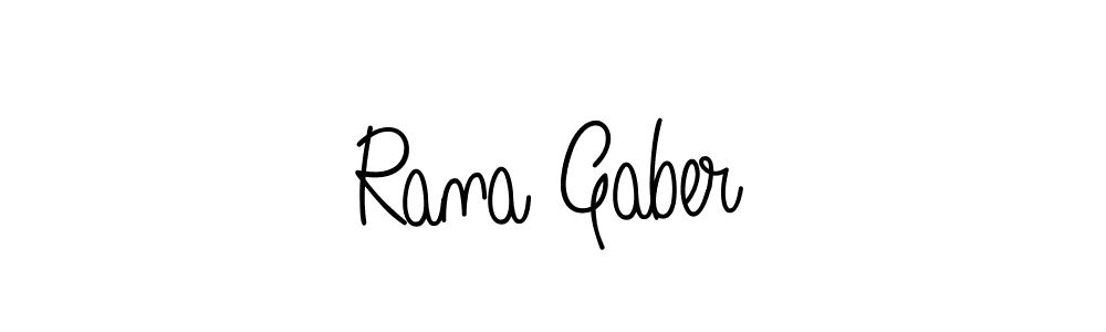 Make a beautiful signature design for name Rana Gaber. With this signature (Angelique-Rose-font-FFP) style, you can create a handwritten signature for free. Rana Gaber signature style 5 images and pictures png