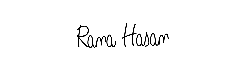 Design your own signature with our free online signature maker. With this signature software, you can create a handwritten (Angelique-Rose-font-FFP) signature for name Rana Hasan. Rana Hasan signature style 5 images and pictures png