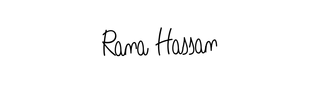 Rana Hassan stylish signature style. Best Handwritten Sign (Angelique-Rose-font-FFP) for my name. Handwritten Signature Collection Ideas for my name Rana Hassan. Rana Hassan signature style 5 images and pictures png