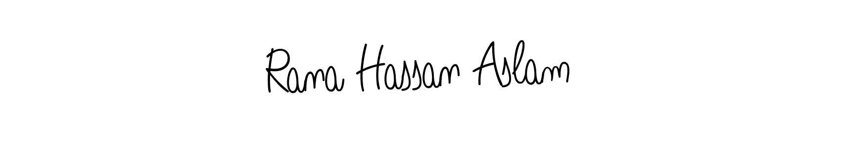 Create a beautiful signature design for name Rana Hassan Aslam. With this signature (Angelique-Rose-font-FFP) fonts, you can make a handwritten signature for free. Rana Hassan Aslam signature style 5 images and pictures png