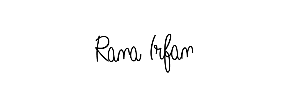 Make a beautiful signature design for name Rana Irfan. With this signature (Angelique-Rose-font-FFP) style, you can create a handwritten signature for free. Rana Irfan signature style 5 images and pictures png