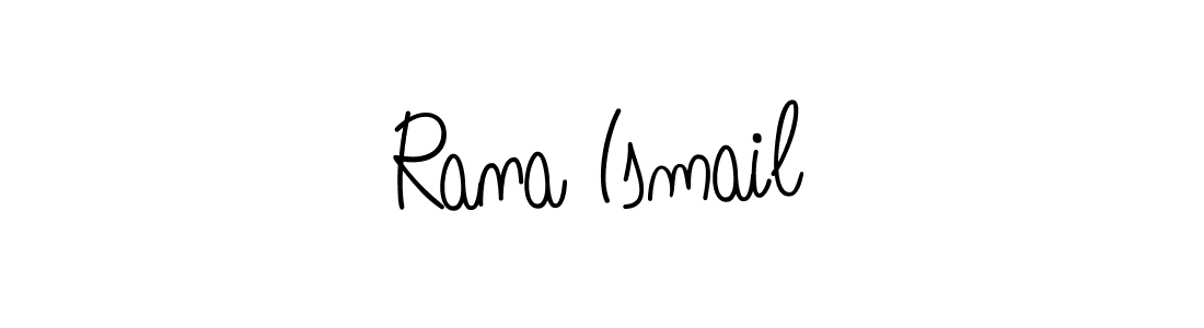 The best way (Angelique-Rose-font-FFP) to make a short signature is to pick only two or three words in your name. The name Rana Ismail include a total of six letters. For converting this name. Rana Ismail signature style 5 images and pictures png