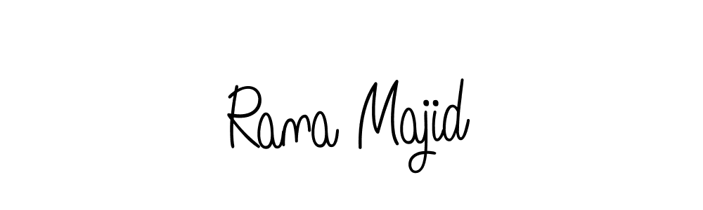 Use a signature maker to create a handwritten signature online. With this signature software, you can design (Angelique-Rose-font-FFP) your own signature for name Rana Majid. Rana Majid signature style 5 images and pictures png