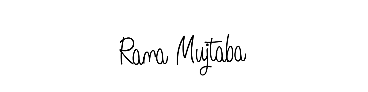 Use a signature maker to create a handwritten signature online. With this signature software, you can design (Angelique-Rose-font-FFP) your own signature for name Rana Mujtaba. Rana Mujtaba signature style 5 images and pictures png