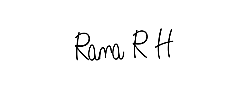 Design your own signature with our free online signature maker. With this signature software, you can create a handwritten (Angelique-Rose-font-FFP) signature for name Rana R H. Rana R H signature style 5 images and pictures png