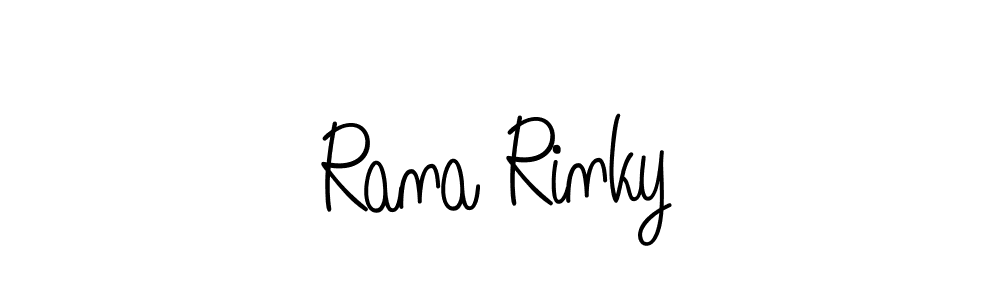 Design your own signature with our free online signature maker. With this signature software, you can create a handwritten (Angelique-Rose-font-FFP) signature for name Rana Rinky. Rana Rinky signature style 5 images and pictures png